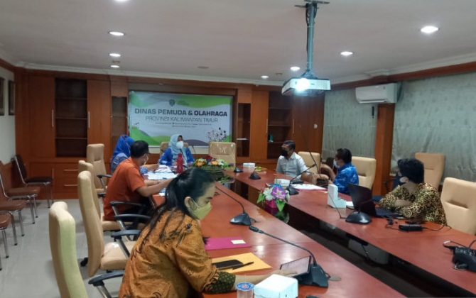 Tim Penilai Pemuda Pelopor tingkat Provinsi Kalimantan Timur rapat penetapan pemuda pelopor Kaltim, di Kantor Dispora Kaltim